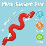 BUNMO Stocking Stuffers for Kids - Pop Tubes - Sensory Toys - Toddler Toys - Imaginative Play & Stimulating Creative Learning - Stocking Stuffers for Toddlers - 4 Pack Large - Image 6