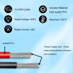 Solar to XT60i Cable 10AWG - MOOKEERF 25FT Solar Panel to XT60i Adapter Connector XT60i-F Extension Cable for Portable Power Station Solar Generator - Image 5
