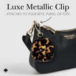 kate spade new york AirPods 4 Protective Case with Keychain Ring - Transparent Tortoise, Compatible with AirPods 4th Generation - Image 5