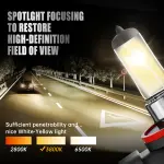 OKOENIEO H11 Headlight Bulbs, 12V 55W, 4000 Lumens, 3800K, Halogen Light Bulbs, No Glare, Headlight Bulbs High and Low Beam, Fog Light Bulb,Head Light Bulb for Car, Pack of 2 - Image 5