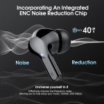 Wireless Earbuds, Bluetooth 5.4 Headphones HiFi Stereo, Bluetooth Earbuds with ENC Noise Cancelling Mic, IP7 Waterproof in Ear Earphones, 48H, LED Display Ear buds for Pad Phones Workout Sports, Black - Image 7