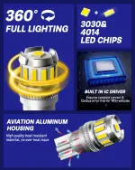 AUTOONE 194 LED License Plate Light 300% High Brightness T10 168 2825 W5W Bulbs for Dome Map Door Courtesy Interior Car 6500K White, Pack of 2 - Image 7
