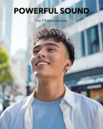 Soundcore P30i by Anker Noise Cancelling Earbuds, Strong and Smart Noise Cancelling, Powerful Bass, 45H Playtime, 2-in-1 Case and Phone Stand, IP54, Wireless Earbuds, Bluetooth 5.4 (Black) - Image 8