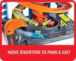 Hot Wheels City Mega Garage Playset with Corkscrew Elevator & Storage for 60+ Cars, Includes 1 Hot Wheels 1:64 Scale Vehicle, Gift for Kids 4 Years Old & Up, HFH03 - Image 3