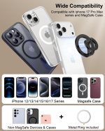 Dual-Sided Magnetic Phone Grip Holder with Ring Kickstand – Adjustable Loop, MagSafe Compatible - Image 2