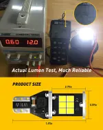 AUXITO 912 921 LED Bulb for Backup Light Reverse Lights High Power 2835 15-SMD Chipsets Error Free T15 906 922 W16W Bulbs, 6000K White, Exterior Light Bulbs (Upgraded, Pack of 2) - Image 2