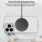 Aothey Universal Metal Rings Compatible with Magsafe Sticker,Magnetic Ring for Phone Cases & Wireless Charging, 6 Pack (2 Black,2 White & 2 Silver) - Image 4