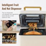 Neretva Bread Machine, 2.2LB 15-in-1 Bread Maker, Dual Heater Breadmaker Machine with Auto Nut Dispenser & Nonstick Ceramic Pan, Bread Maker Machine for Gluten Free, Dough Maker, Sourdough, Yogurt - Image 5