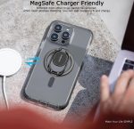 Magnetic Phone Ring Holder with MagSafe – Double Adjustable Finger Ring Grip, Removable Phone Grip, Compatible with Magnetic Car Mount - Image 2