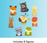 Fisher-Price Little People Toddler Toy Forest Friends Carry Case Playset with Animal Figures for Pretend Play Kids Ages 1+ Years - Image 3