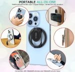Magnetic Phone Ring Holder with MagSafe – Double Adjustable Finger Ring Grip, Removable Phone Grip, Compatible with Magnetic Car Mount - Image 4