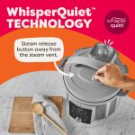 Instant Pot, 6-Quart Whisper Quiet 9-in-1 Electric Pressure Cooker, Slow Rice Steamer, Sauté, Yogurt Maker, Warmer & Sterilizer, Free App with 800+ Recipes, Stainless Steel - Image 6