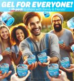 Gunk Getter 12 Pack Cleaning Gel for Those Hard to Reach Places, Automotive Cup Holder Electronic Keyboard Office, Slime Gel Cleaner Dust Crumb Removal (Jar, Blue, 3.5oz) - Image 3
