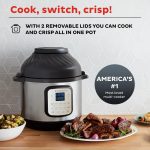 Instant Pot Duo Crisp 11-in-1 Air Fryer and Electric Pressure Cooker Combo with Multicooker Lids that Air Fries, Steams, Slow Cooks, Sautés, Dehydrates, & More, Free App With Over 800 Recipes, 6 Quart - Image 7