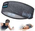 Perytong Sleep Headphones Wireless, Bluetooth Sports Headband Headphones with Ultra-Thin HD Stereo Speakers Perfect for Sleeping,Workout,Jogging,Yoga,Insomnia, Air Travel, Meditation (Grey)