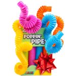 BUNMO Stocking Stuffers for Kids - Pop Tubes - Sensory Toys - Toddler Toys - Imaginative Play & Stimulating Creative Learning - Stocking Stuffers for Toddlers - 4 Pack Large
