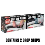 Drop Stop - The Original Patented Car Seat Gap Filler (As Seen On Shark Tank) - Between Seats Console Organizer, Set of 2 and Slide Free Pad and Light - Image 7