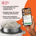 Instant Pot, 6-Quart Whisper Quiet 9-in-1 Electric Pressure Cooker, Slow Rice Steamer, Sauté, Yogurt Maker, Warmer & Sterilizer, Free App with 800+ Recipes, Stainless Steel - Image 3