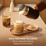 Nespresso Vertuo Next Deluxe Coffee and Espresso Maker, Pure Chrome with Aeroccino Milk Frother,1.1 liter, Black,Dark Chrome - Image 6
