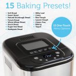 Peak Prestige 15 in one Bread Maker Machine 2lb with Measuring Spoons & Cup -Nonstick Aluminum Pan & Touch Panel, 3 Crust Color Dough mixer - Automatic Bread Machine Gluten-Free Kitchen Accessories - Image 7