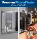 GE XWFE Refrigerator Water Filter, Genuine Replacement Filter, Certified to Reduce Lead, Microplastics, PFOA/PFOS, and 50+ Other Impurities, Compatible with GE Appliances Brands, Pack of 1 - Image 5