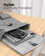 Nulaxy Dual Folding Cell Phone Stand, Fully Adjustable Foldable Desktop Phone Holder Cradle Dock Compatible with iPhone 17 16 15 14 13 12 11 Pro Max Xs Xr X 8, Nintendo Switch, All Phones - Image 3