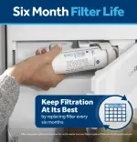 GE XWFE Refrigerator Water Filter, Genuine Replacement Filter, Certified to Reduce Lead, Microplastics, PFOA/PFOS, and 50+ Other Impurities, Compatible with GE Appliances Brands, Pack of 1 - Image 2