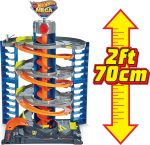 Hot Wheels City Mega Garage Playset with Corkscrew Elevator & Storage for 60+ Cars, Includes 1 Hot Wheels 1:64 Scale Vehicle, Gift for Kids 4 Years Old & Up, HFH03 - Image 5