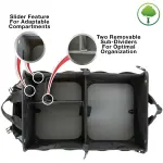 Trunk Organizer for Car and SUV – Heavy Duty Oxford Polyester, 3 Compartments, Collapsible, Water Resistant - Image 2