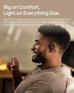 SHOKZ OpenFit 2 Open-Ear Headphones,True Wireless Bluetooth Earphones with Microphone,Earhook Earbuds with 48 Hours of Playtime,Fast Charging,IP55 Water-Resistant,with Carrying Bag,Black,Bluetooth5.4 - Image 8