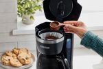 BLACK+DECKER 12-Cup Digital Coffee Maker, Programmable, Washable Basket Filter, Sneak-A-Cup, Auto Brew, Water Window, Keep Hot Plate, Black - Image 8