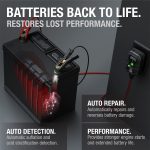 NOCO GENIUS1: 1A 6V/12V Smart Battery Charger – Automatic Maintainer, Trickle Charger & Desulfator with Overcharge Protection & Temperature Compensation – For Lead-Acid & Lithium Batteries - Image 3