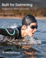 SHOKZ OpenSwim Pro - Open-Ear Bluetooth & MP3 Bone Conduction Sport Headphones, Swimming Headphones, IP68 Waterproof, Grey - Image 8