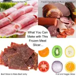 Manual Frozen Meat Slicer, befen Upgraded Stainless Steel Meat Cutter Beef Mutton Roll for Hot Pot KBBQ Food Slicer Slicing Machine for Home Cooking of Hot Pot Shabu Shabu BBQ - Image 6