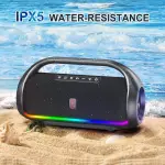 Portable Bluetooth Speaker – IPX5 Water Resistant, Deep Bass, RGB Lights, TWS Pairing - Image 4
