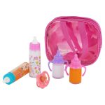 Disappearing Doll Feeding Set – 6-Piece Baby Care Playset with 2 Milk and 2 Juice Bottles and 2 Pacifiers - Image 3