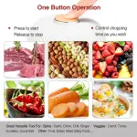 Electric Garlic Chopper, Mini Portable Veggie Chopper, 250ML Garlic Grinder Masher Onion Grinder, Blender to Vegetable, Wireless Food Processor for Ginger, Chili, Fruit, Meat, etc - Image 2