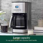 Cuisinart 14-Cup Coffee Maker, Programmable PerfecTemp Glass Carafe Coffee Machine with 1-4 Cup Setting, Brew Strength Control and Brew Pause, Stainless Steel, DCC-3200NAS - Image 5