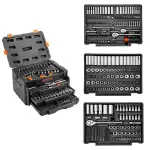 450 Pcs Mechanics Tool Set - Drive Sockets, SAE/Metric, Deep/Standard - Image 2