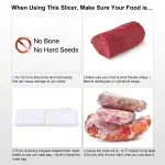 Manual Frozen Meat Slicer, befen Upgraded Stainless Steel Meat Cutter Beef Mutton Roll for Hot Pot KBBQ Food Slicer Slicing Machine for Home Cooking of Hot Pot Shabu Shabu BBQ - Image 4