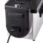 Amazon Basics 3.2-Qt (3.0L) Deep Fryer with 12-Cup Oil Capacity, Adjustable Temperature, Easy Draining Basket, Stainless Steel Exterior, Viewing Window, 1500W, Black & Silver - Image 4