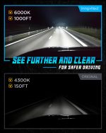 Innovited D2S HID Xenon Headlight Bulbs 6000K Cool White High Low Beam 66040 66240 85122,etc Replacement Bulb - Pack of 2 - Image 4