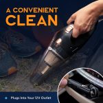 THISWORX Car Vacuum Cleaner - Portable, High Power, Handheld Vacuums w/ 3 Attachments, 16 Ft Cord & Bag - 12v, Auto Accessories Kit for Interior Detailing - Black - Image 6