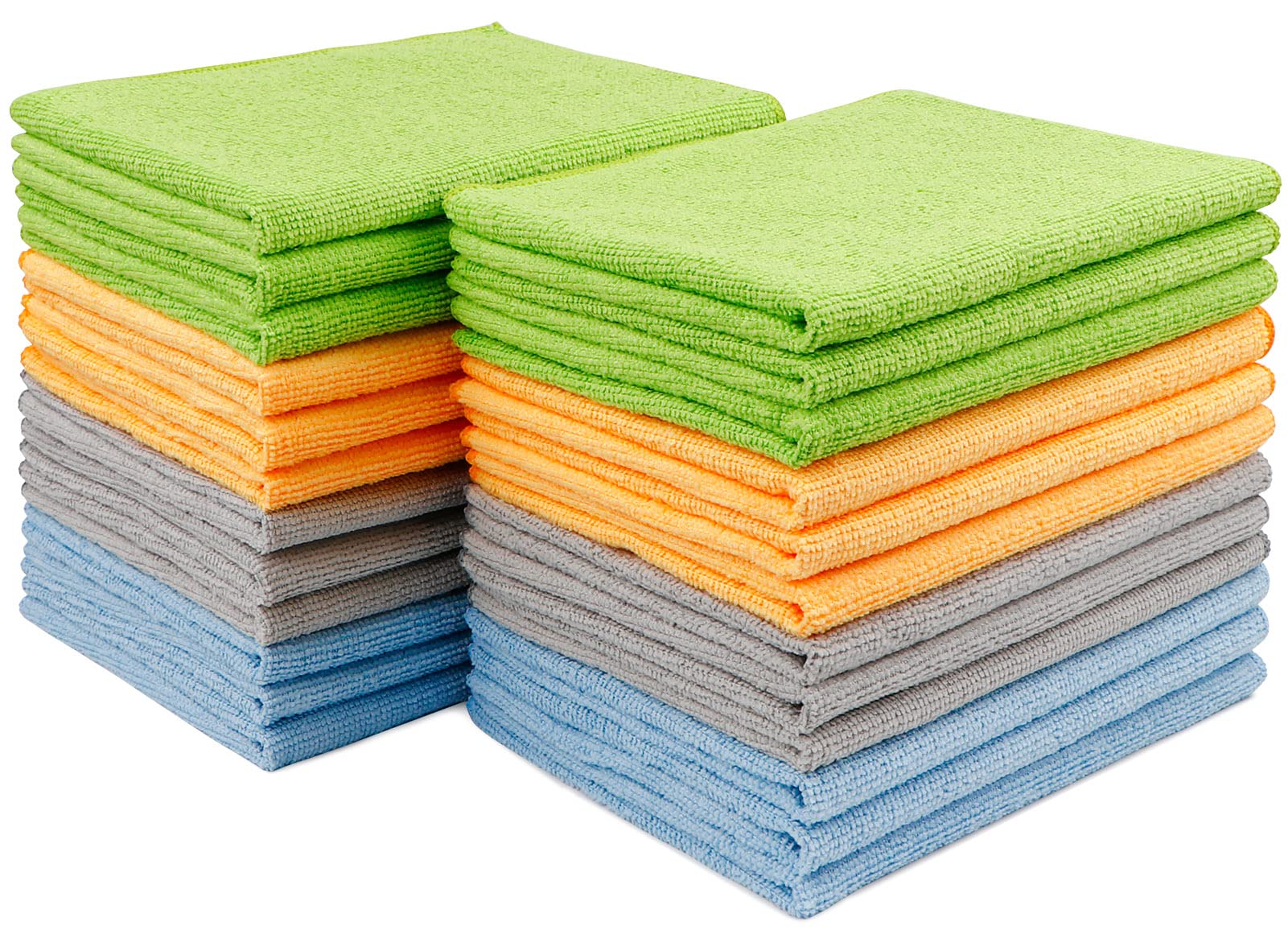 81wk+uaGdML AIDEA Microfiber Cleaning Cloth 24 Pack, Microfiber Towels for Cars, Soft & Absorbent Cleaning Rags, Premium Lint Free Shop Towels for House, Kitchen, Car, 12inx16in - Image 1