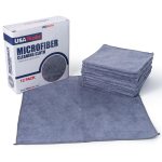USANOOKS Microfiber Cleaning Cloth Grey - 12 Pcs (12.5"x12.5") - High Performance - 1200 Washes, Ultra Absorbent Microfiber Towel Weave Grime & Liquid for Streak-Free Mirror Shine - Car Washing Cloth - Image 8