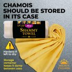 Premium 2pk Mini +1 Free Shammy Cloth for Car Drying - 17”x13” - Super Absorbent Chamois Towel for Car - Scratch-Free, Reusable & Soft Cleaning Towel - Image 3