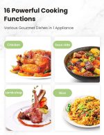 COMFEE’ 16 in 1 Electric Pressure Cooker Instant Multi Cooker Olla de Presion Non-Stick Pot Yogurt Maker Rice Cooker Sauté Steamer 8 Quarts Stainless Steel - Image 9