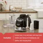 BLACK+DECKER 8-Cup Food Processor, Black, FP1600B - Image 7