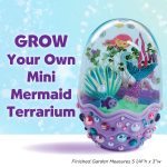 Creativity for Kids Mini Garden: Mermaid Terrarium Kit - Mermaid Gifts for Girls, Crafts and Toys, Holiday Stocking Stuffers for Kids (Ages 6+) - Image 5
