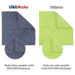 USANOOKS Microfiber Cleaning Cloth Grey - 12 Pcs (12.5"x12.5") - High Performance - 1200 Washes, Ultra Absorbent Microfiber Towel Weave Grime & Liquid for Streak-Free Mirror Shine - Car Washing Cloth - Image 6